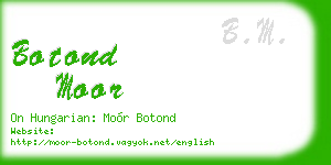 botond moor business card
