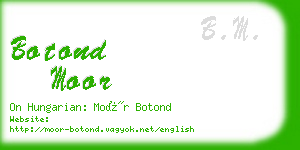 botond moor business card